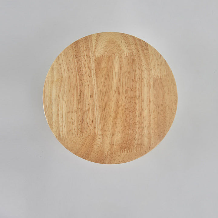 Lámpara de pared LED de madera ovalada irregular redonda minimalista moderna para sala de estar 