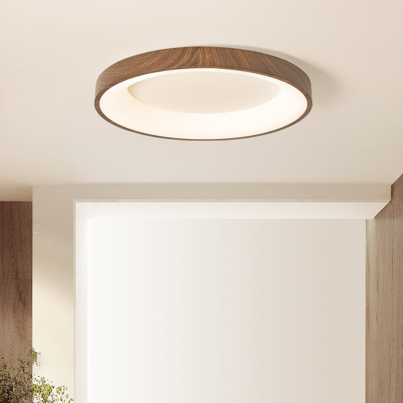 Luz de techo LED de montaje empotrado redonda cuadrada de hierro acrílico chino tradicional para dormitorio 