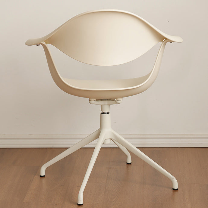 Zeitgenössischer nordischer geometrischer quadratischer PP-Aluminium-Schreibtischstuhl mit Rückenlehne und Armlehne für das Home-Office 