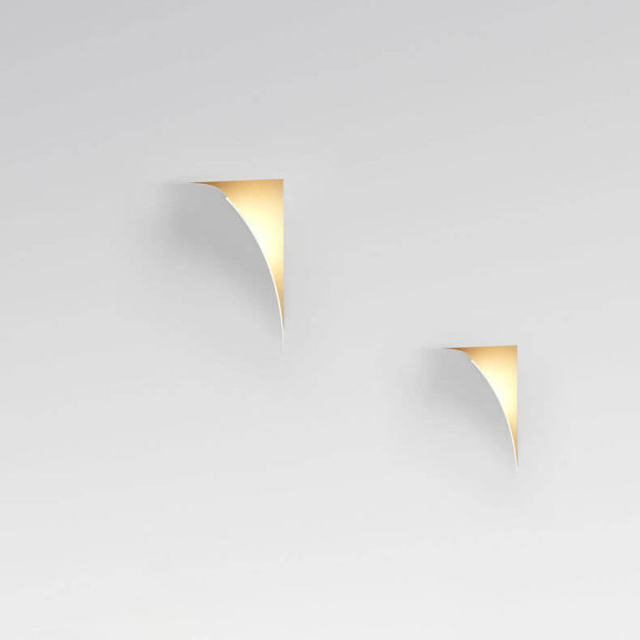 Modern Simplicity Square Flip Flop Recessed Plaster 1-Light Wall Sconce Lamp For Living Room
