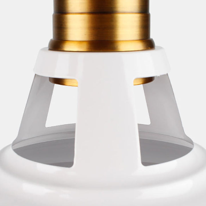 Suspension Luminaire en Métal Fer Rond Vintage Traditionnel à 1 Lumière pour Chambre 