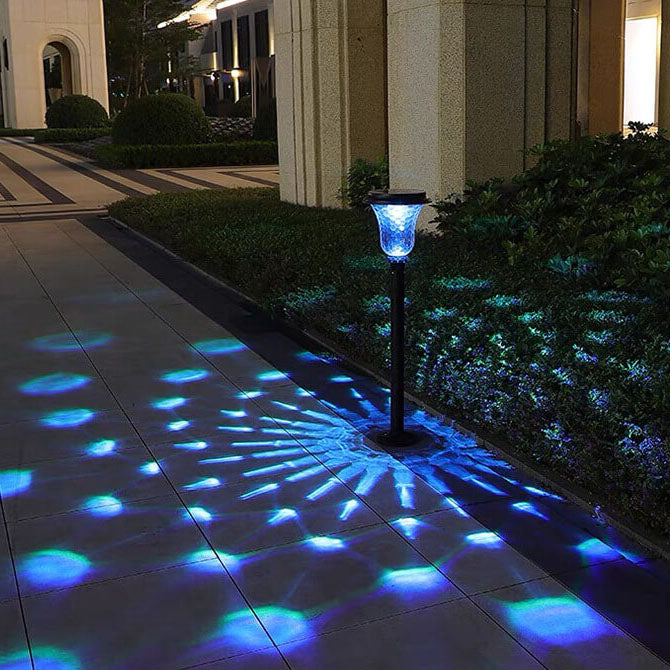 Lumière extérieure en aluminium du PC LED de cylindre solaire de simplicité moderne pour le jardin 