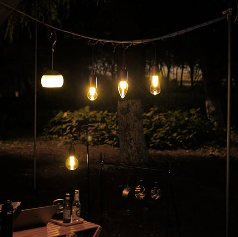 Contemporary Industrial Portable Waterproof PC ABS Round Cone Battery USB 1-Light Camping Outdoor Light