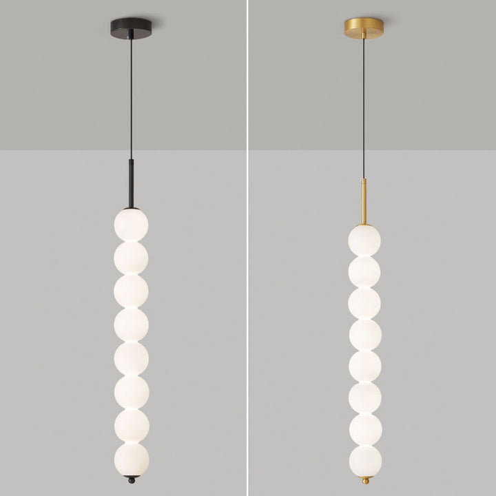 Nordic Creative Brass Spherical Glass Long Strip LED Pendelleuchte 