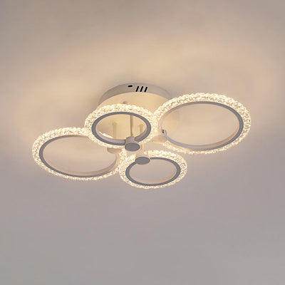 ضوء سقف شبه مثبت بزاوية LED مستدير من الأكريليك والفولاذ المقاوم للصدأ الحديث لغرفة النوم 