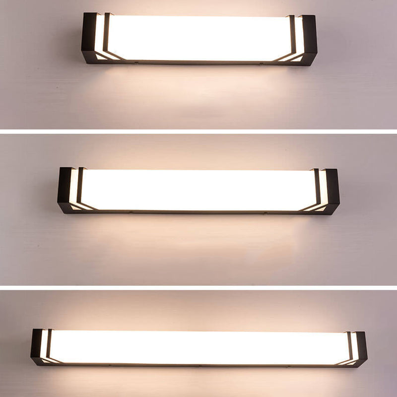 Industrial Waterproof Square LED Outdoor Sensor Wall Sconce Lamp