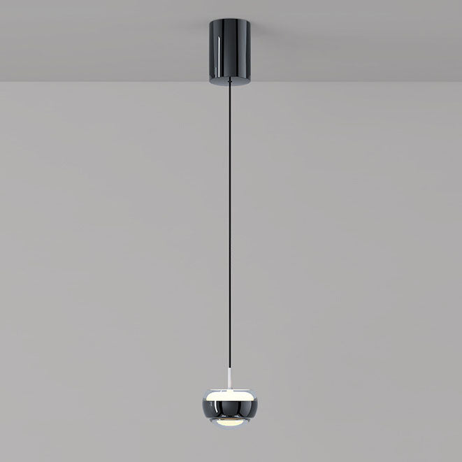 Moderne Einfachheit Eisen Aluminium Halbkreis LED Pendelleuchte für Wohnzimmer 