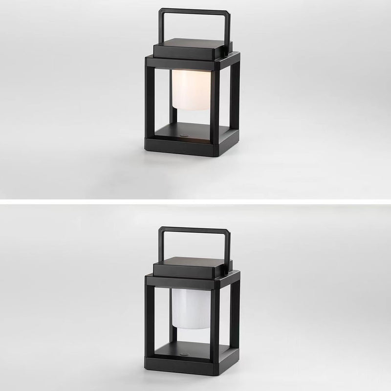 ضوء LED شمسي خارجي مربع ABS بتصميم بسيط حديث للتخييم 