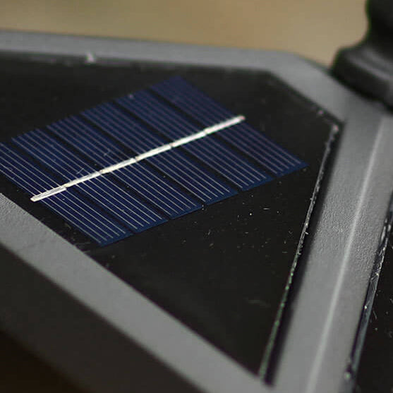 Industrielle Solar-Wasserdichte Gussaluminium-Glas-1-Licht-Außen-Rasen-Landschaftsbeleuchtung 
