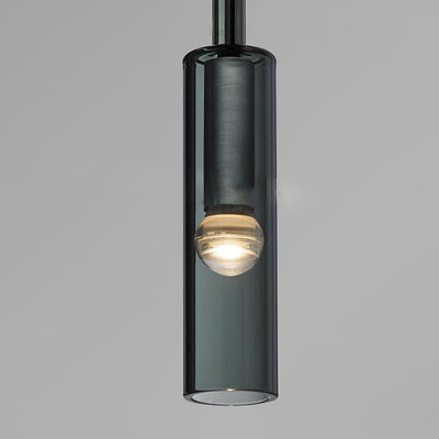 Modern Minimalist Cylinder Full Copper Crystal 1-Light Wall Sconce Lamp For Bedroom