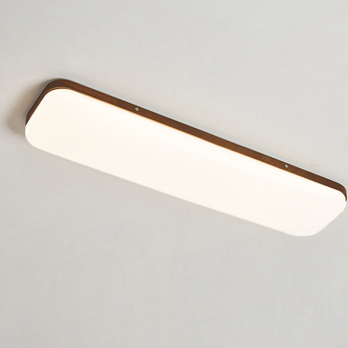 Moderne minimalistische Rechteck Eisen Acryl LED Unterputz Deckenleuchte für Wohnzimmer 