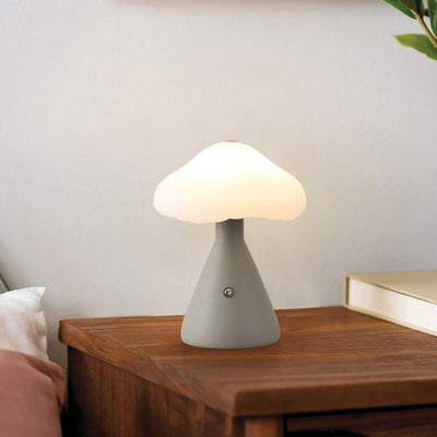 Contemporary Scandinavian Creative Mushroom Cloud Acrylic Hardware Touch LED Table Lamp For Bedroom