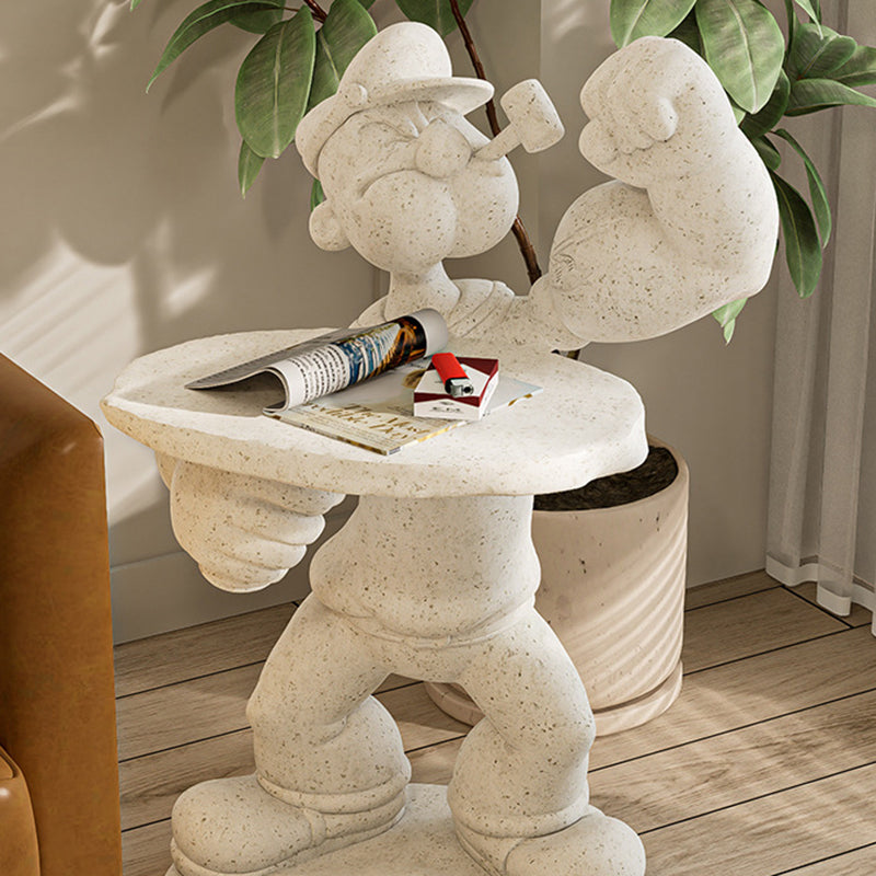 Table basse en fibre de verre au design contemporain de Popeye créatif pour le salon 