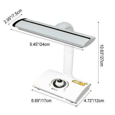 Lámpara de mesa LED recargable USB de lectura moderna blanca para estudio 