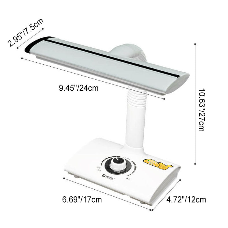 Lámpara de mesa LED recargable USB de lectura moderna blanca para estudio 