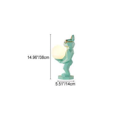 Zeitgenössische kreative Harz-Einhorn-Glaslampe 1-Licht Kinder-Tischlampe für das Schlafzimmer 