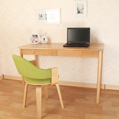 Zeitgenössischer nordischer PU-Leder gepolsterter Holzrahmen ergonomischer Drehstuhl mit Rückenlehne und Armlehne für das Home Office 