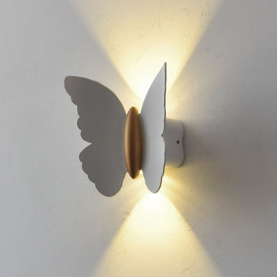 Applique Murale LED Extérieure en Aluminium Étanche Minimaliste Moderne avec Papillon pour Patio Extérieur 