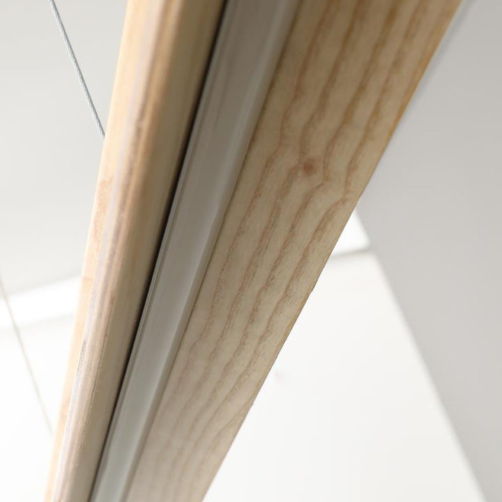 Modern Minimalist Wood Straight Line Design Silicone LED Island Light Pendant Light For Living Room