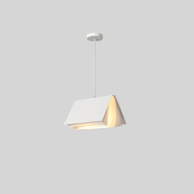 Contemporary Creative Book Shape Iron 1-Light Pendant Light For Living Room