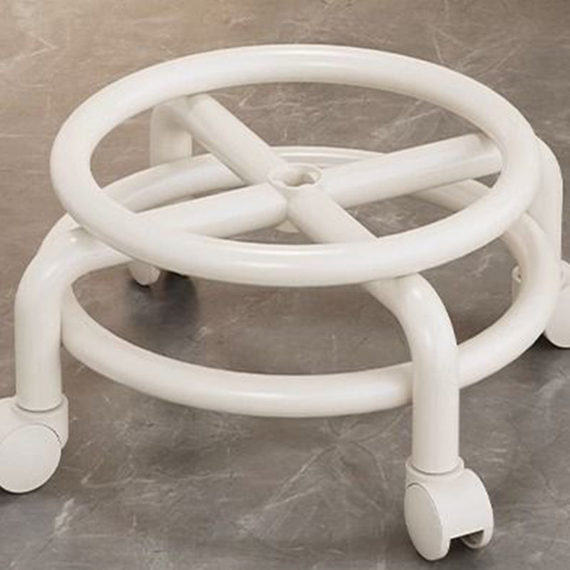 Modern Minimalist Plastic Leather Chair Roller Skating For Living Room