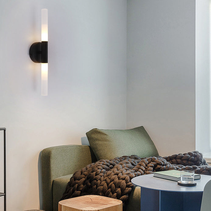 Moderne minimalistische Aluminium Eisen Zylinder LED Wandleuchte Lampe für Wohnzimmer 