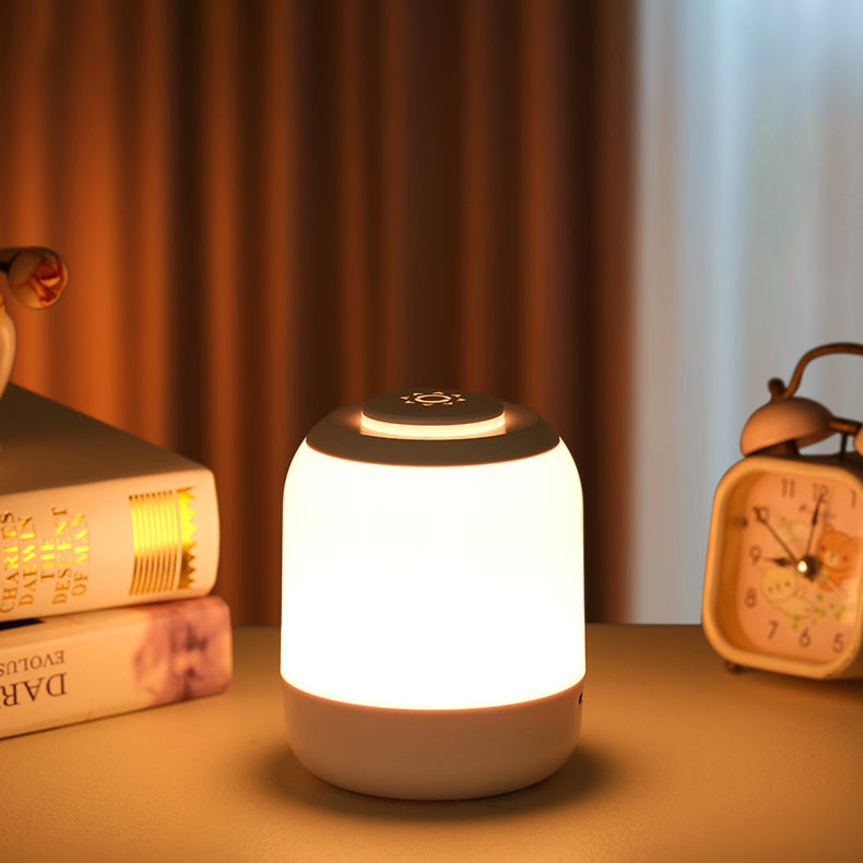 Lámpara de mesa LED USB ABS con sensor táctil nocturno creativo contemporáneo para dormitorio 