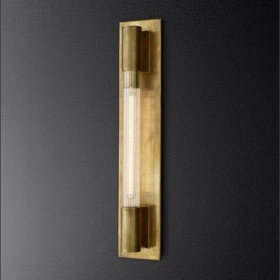 Modern Minimalist Glass Strip Mirror Vanity Light 1-Light Wall Sconce Lamp
