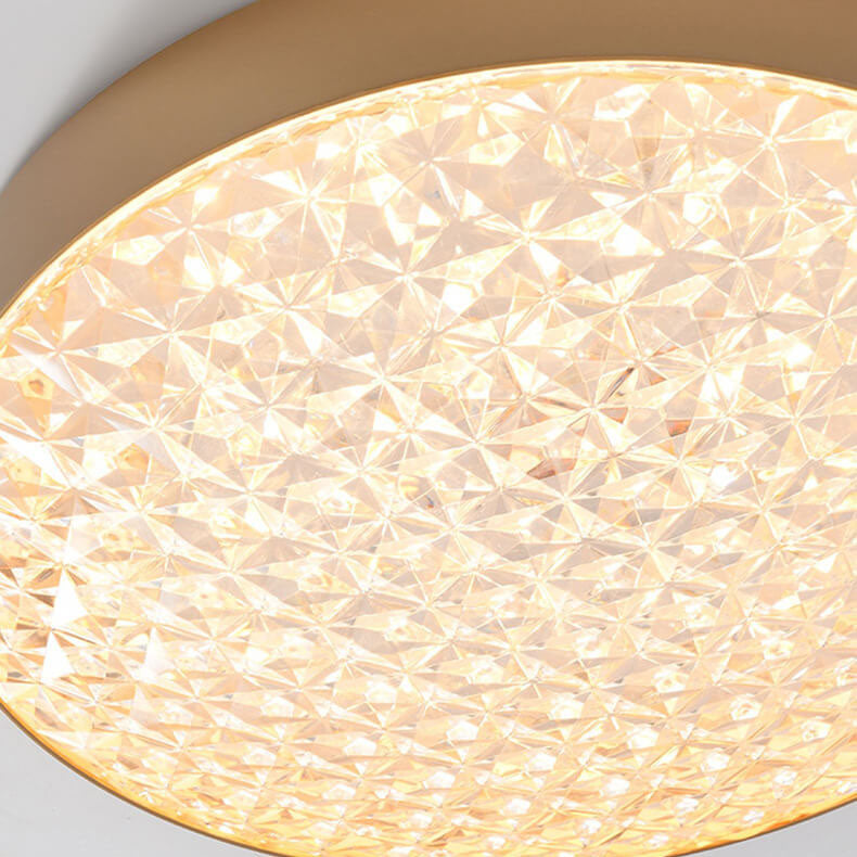 Moderne leichte Luxus einfache Schmiedeeisen runde LED-Deckenleuchte 