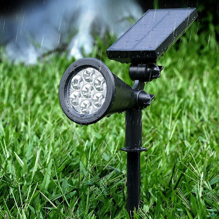 ضوء LED خارجي دوار مقاوم للماء من ABS للطاقة الشمسية لإدخال حديقة المناظر الطبيعية 
