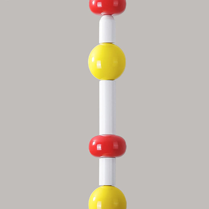 Lámpara colgante de vidrio de frutas teñidas escandinavo contemporáneo de hierro con 1 luz para dormitorio 