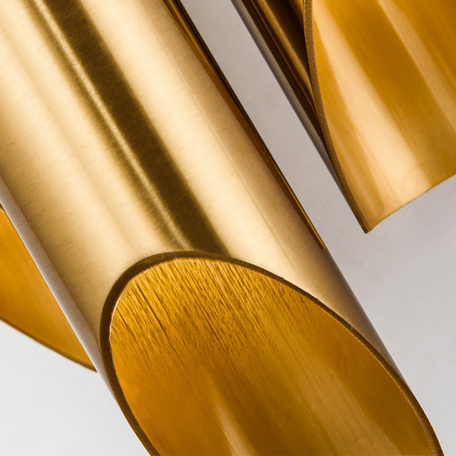 Lámpara Aplique de Pared de 3 Luces con Pantalla Cilíndrica de Hierro de Lujo Moderno para Sala de Estar 