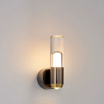 Contemporary Nordic Aluminum Iron Cylinder LED Wall Sconce Lamp For Bedroom