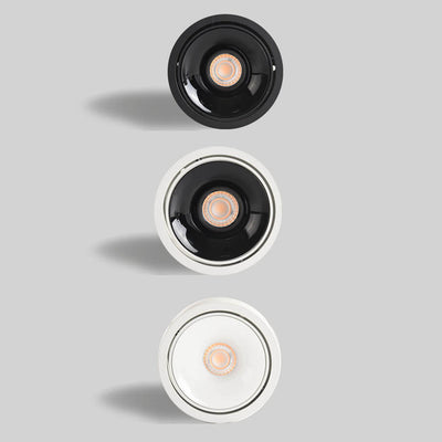 Moderner minimalistischer runder Strahler, verstellbare LED-Deckenleuchte 
