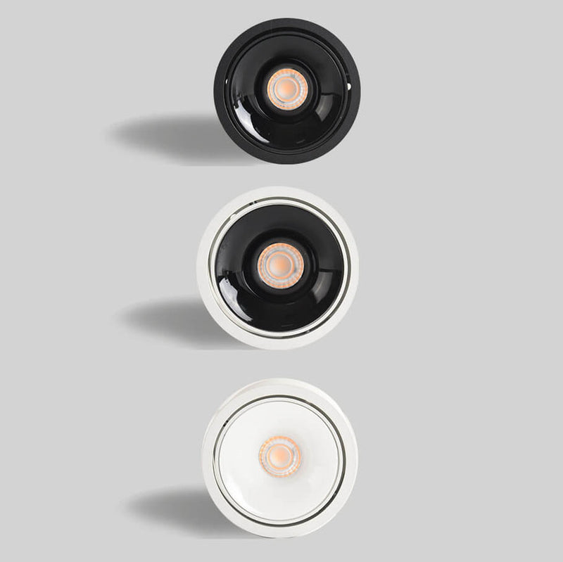 Moderner minimalistischer runder Strahler, verstellbare LED-Deckenleuchte 