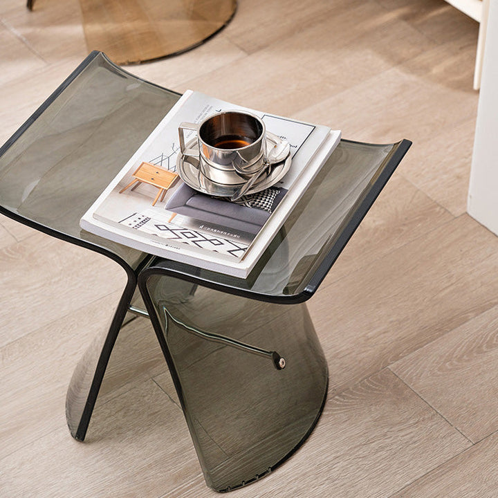 Tabouret de coiffeuse sans dossier en forme de papillon scandinave contemporain pour salon 
