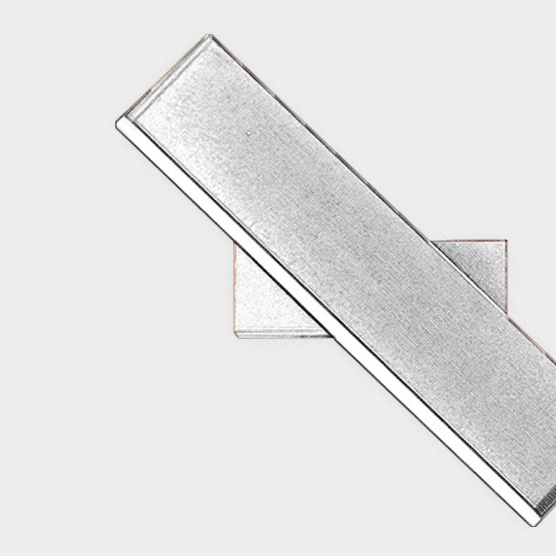 Modern Minimalist Rectangular Aluminum Acrylic LED Wall Sconce Lamp