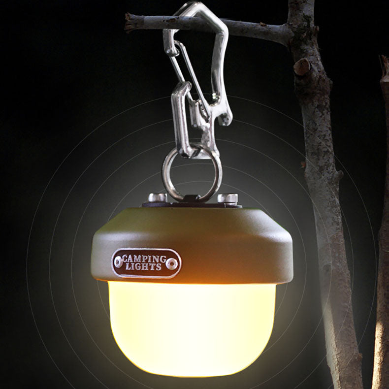 Zeitgenössisches kreatives wasserdichtes Kugel-Metall-PC-LED-Camping-Außenlicht für Außenterrasse 