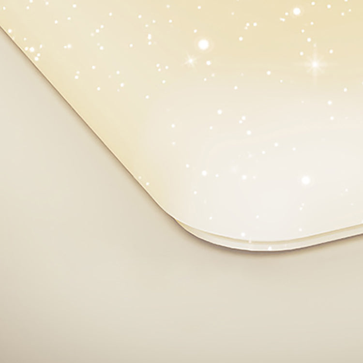 Moderne minimalistische Creme Rechteck Eisen PVC LED Unterputz Deckenleuchte für Wohnzimmer 