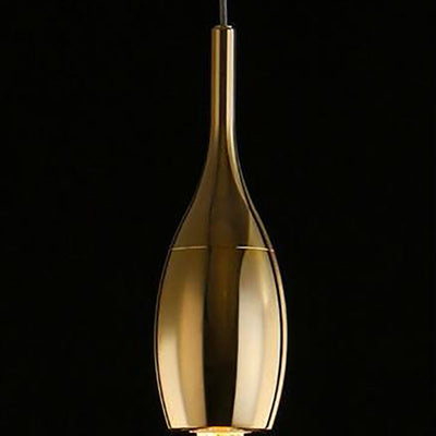 Contemporary Scandinavian Water Drops Hardware Glass LED Pendant Light For Bedroom