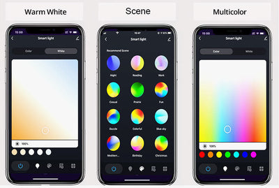 Luz de Montaje Empotrado LED Redonda Blanca Minimalista Moderna con Control Inteligente por APP y Bluetooth 