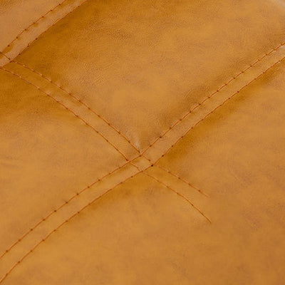 Moderner minimalistischer quadratischer Holz-Leder-Schaum-Barhocker mit vier Beinen und Rückenlehne für das Esszimmer 