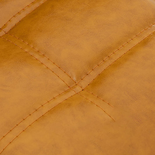 Moderner minimalistischer quadratischer Holz-Leder-Schaum-Barhocker mit vier Beinen und Rückenlehne für das Esszimmer 