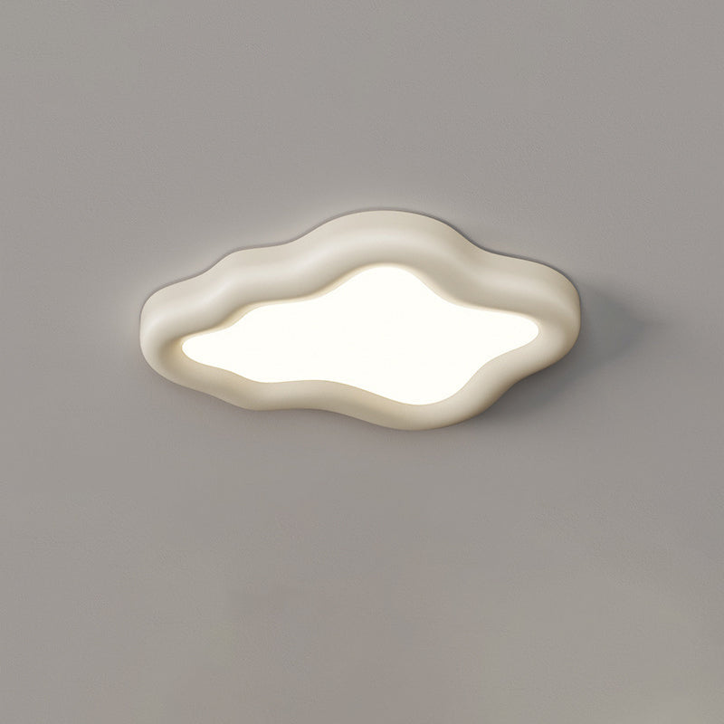 Moderne minimalistische LED-Deckenleuchte aus Harz und Acryl in Wolkenform für das Wohnzimmer 