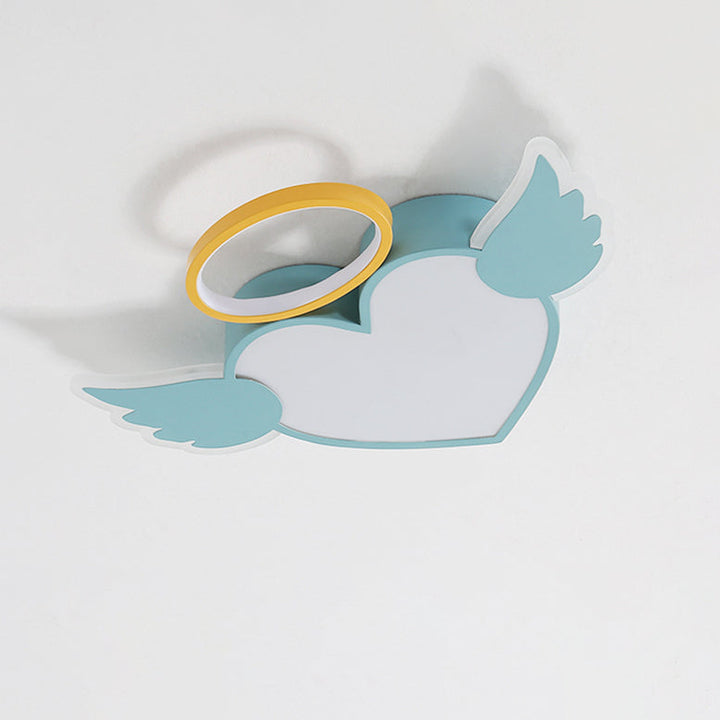 Les enfants créatifs contemporains adorent les ailes en aluminium fer acrylique silicone LED plafonnier pour chambre 