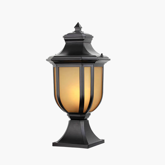 Traditional European Glass Aluminum Cage 1-Light Outdoor Waterproof Landscape Light For Outdoor