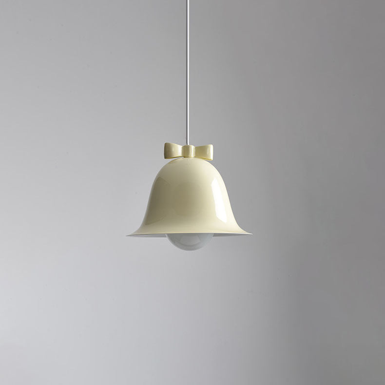 Moderne minimalistische Bogen Glocken Eisen 1-Licht Pendelleuchte für das Schlafzimmer 