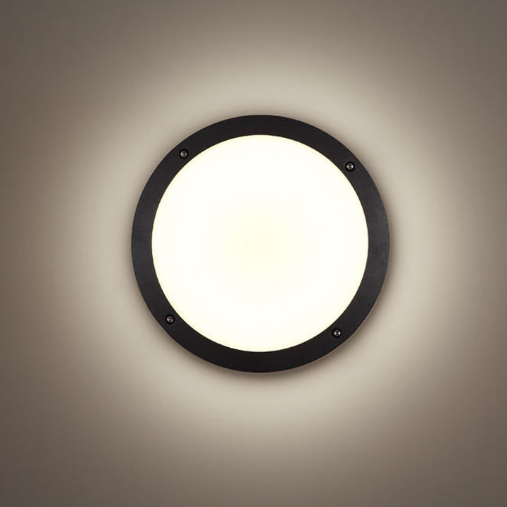 モダンミニマリスト防水アルミアクリルサークルラウンドLED屋外ウォールライトガーデン用 