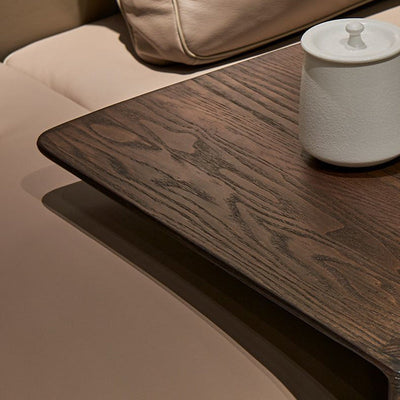 Moderner minimalistischer rechteckiger Holztisch für das Wohnzimmer 