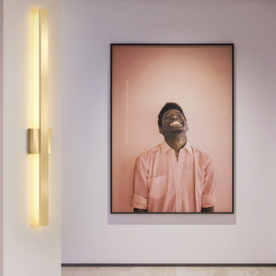 Moderne minimalistische lange Streifen Eisen Acryl LED Wandleuchte Lampe für Wohnzimmer 